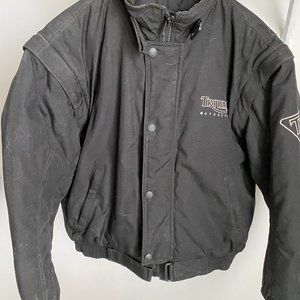 Triumph Motorcycle Jacket Size Medium Black
